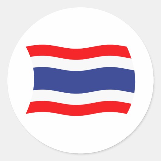 Thailand Vlag Sticker (Voorkant)