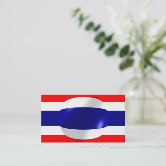 Thailand vlag visitekaartje (Staand voorkant)