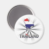 Thailand Vlaggenkaart 2.0 Magneet (Voorkant / Achterkant)