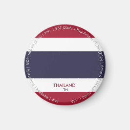 Thailand Vlagmagneet Magneet