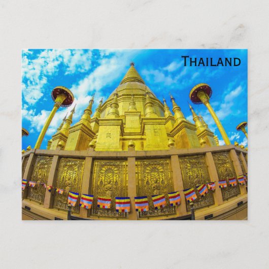 Thailand wat Phra die boeddhistische tempel is Briefkaart (Voorkant)