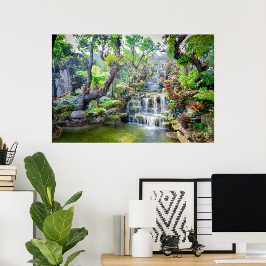 Thailand Waterval Poster (Thuiskantoor)