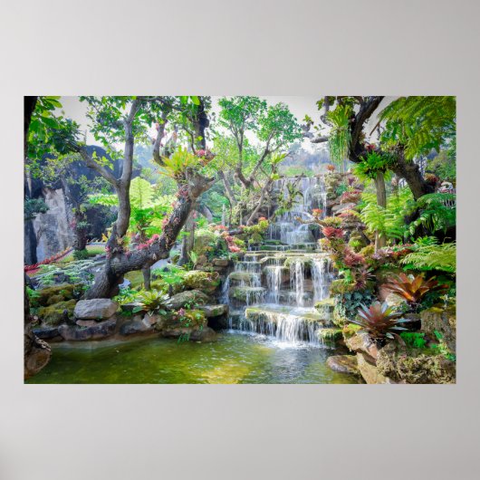 Thailand Waterval Poster (Voorkant)