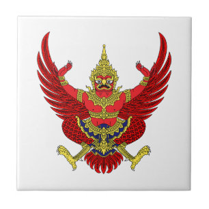 Thailands landswapen symbool embleem vlag tegeltje