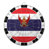 Thais dartboard en Thaise vlag/spelboard Dartbord (Voorkant)