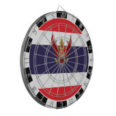 Thais dartboard en Thaise vlag/spelboard Dartbord (Voorkant Links)