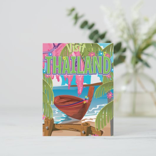Thais leuk poster voor oldtimers briefkaart (Staand voorkant)