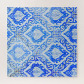 Thais patroon: keramische tegelkerk. legpuzzel (Horizontaal)