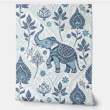 Thais patroon met pastelkleurige olifant