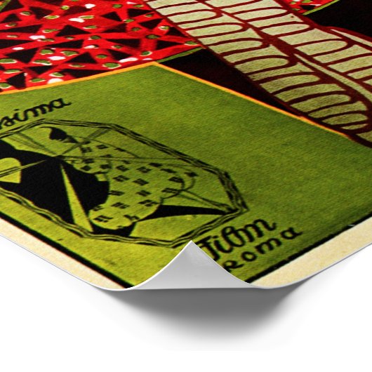 THAIS TALIZHY 1917 Classic Italy Silent Film Ad Poster (Hoek)