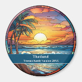 Thaise Aangepaste Strandvakantie Magneet (Voorkant)
