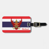 Thaise Bagagelabels, patriottische Thaise vlag Bagagelabel (Voorkant horizontaal)