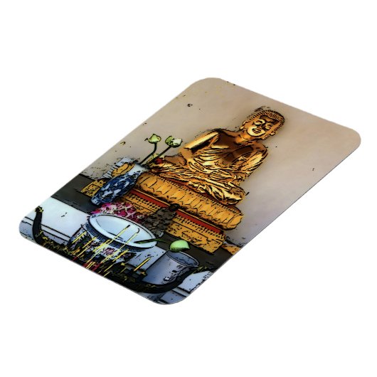 Thaise Boeddha, magneet (Linkerzijde)