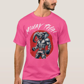 Thaise boksen en Muay Thai olifant T-shirt