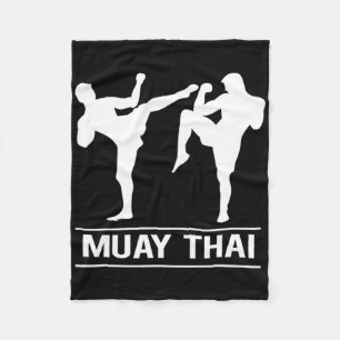 Thaise Boksen Kickboksen Mma Vechters Muay Thai Fleece Deken