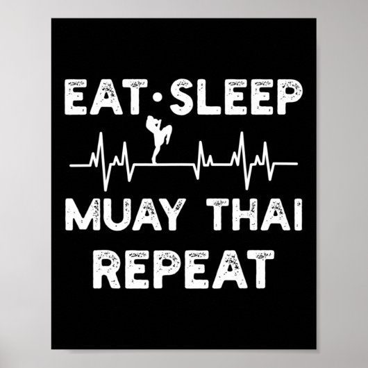 Thaise Boksen Muay Thai Kickboksen _1 Poster (Voorkant)