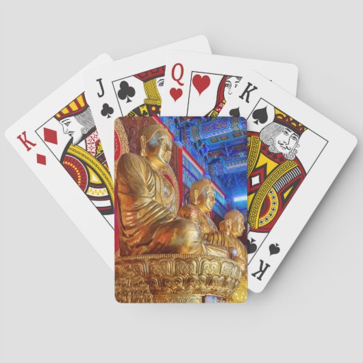 Thaise China Boeddha-beeld standbeeld Pokerkaarten (Achterkant)