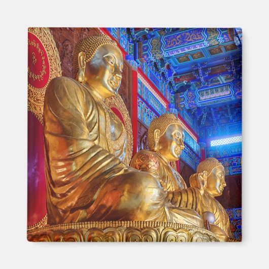 Thaise Chinese Boeddhabeeld standbeeld Magneet (Voorkant)