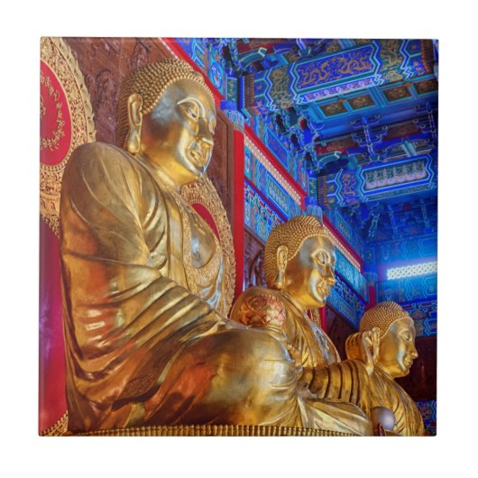 Thaise Chinese Boeddhabeeld standbeeld Tegeltje (Voorkant)