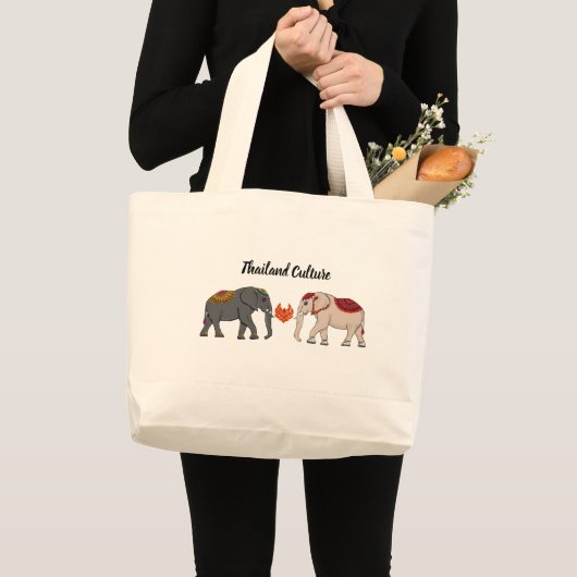Thaise Cultuur Grote Tote Bag (Voorkant (product))