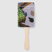 thaise cultuurreus op chaophraya in thailand handwaaier (Voorkant)