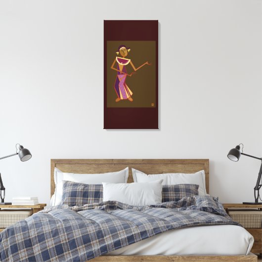Thaise danseres - dame canvas afdruk (Insitu (Slaapkamer))