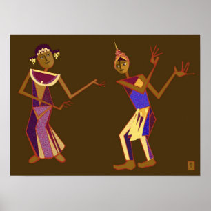 Thaise dansers poster
