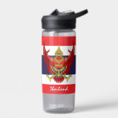 Thaise fles, patriottische Thaise vlag Waterfles (Links)
