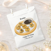 Thaise garnalen cartoon illustratie bedankzakje (Geknipt)