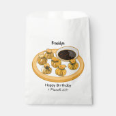 Thaise garnalen cartoon illustratie bedankzakje (Voorkant)