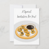 Thaise garnalen cartoon illustratie kaart (Achterkant)