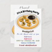 Thaise garnalen cartoon illustratie kaart (Voorkant / Achterkant)