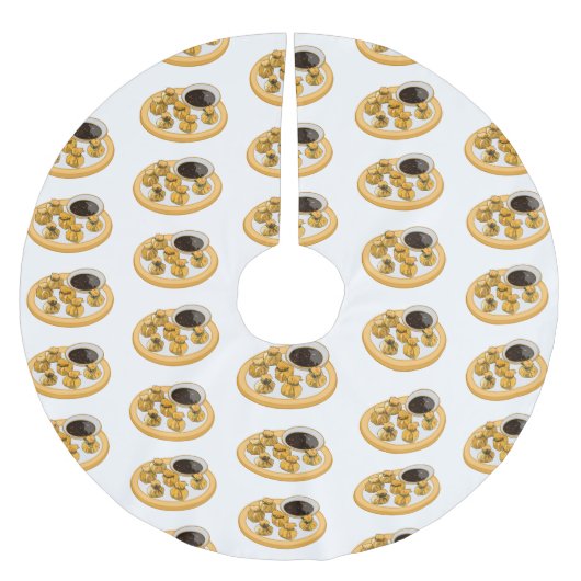 Thaise garnalen cartoon illustratie kerstboom rok (Voorkant)