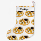 Thaise garnalen cartoon illustratie kleine kerstsok (Achterkant)