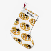 Thaise garnalen cartoon illustratie kleine kerstsok (Voorkant (Hangend))