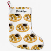 Thaise garnalen cartoon illustratie kleine kerstsok (Voorkant)