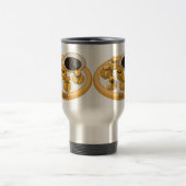 Thaise garnalen cartoon illustratie reisbeker (Center)