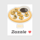 Thaise garnalen cartoon illustratie sticker (Vel)
