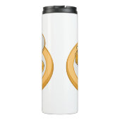 Thaise garnalen cartoon illustratie thermosbeker (Achterkant)