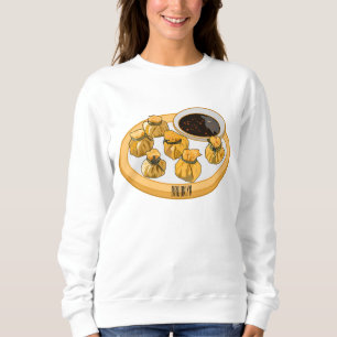 Thaise garnalen cartoon illustratie trui