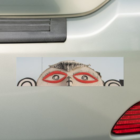 Thaise Ghost Face, Phi Ta Khon Masker Festival, Lo Bumpersticker (Op auto)