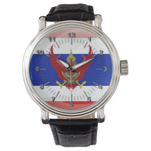 Thaise glanzende vlag horloge