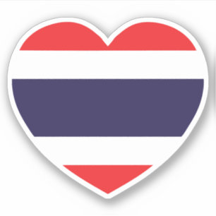 Thaise hartvlag sticker