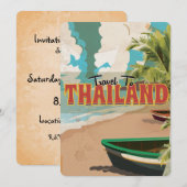 Thaise huwelijksreis poster kaart (Voorkant / Achterkant)