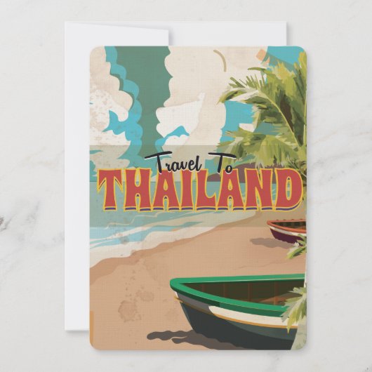 Thaise huwelijksreis poster kaart (Voorkant)