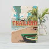 Thaise huwelijksreis poster kaart (Staand voorkant)