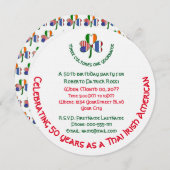 Thaise Ierse Amerikaanse Shamrock Verjaardag Kaart (Voorkant / Achterkant)