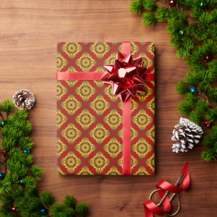 Thaise ikat naadloze patroon achtergrond cadeaupapier