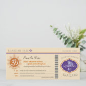 Thaise instapkaart save-the-date save the date (Staand voorkant)