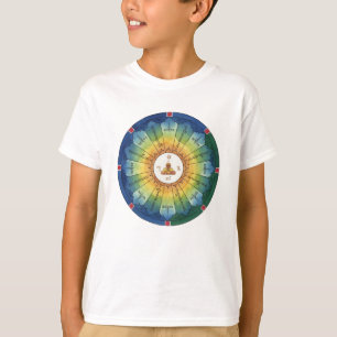 Thaise kinder T-shirt met een waterverf heilig ont